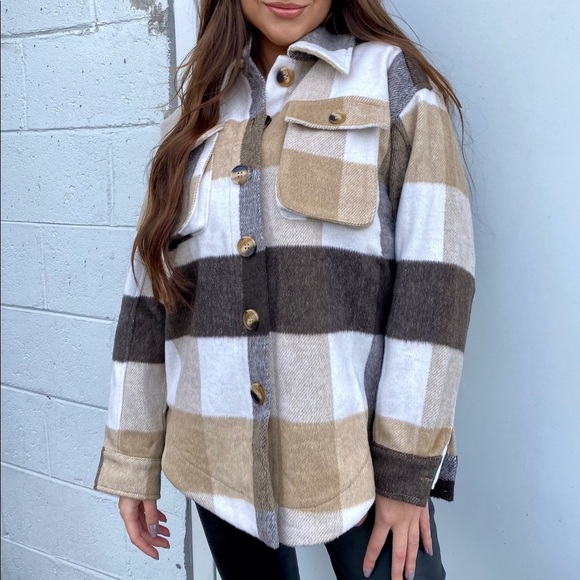 Plaid Shacket - Picture 1 of 3